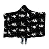 Space Dinosaurs Hooded Blanket - L (60’’ x 80’’)