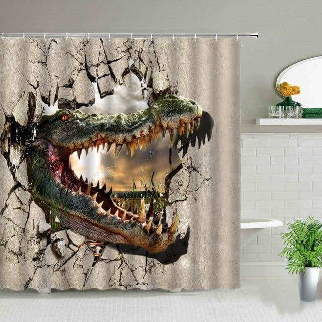 Spinosaurus Dinosaur Shower Curtain