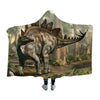 Stegosaurus Dinosaur Hooded Blanket - L (60’’ x 80’’)