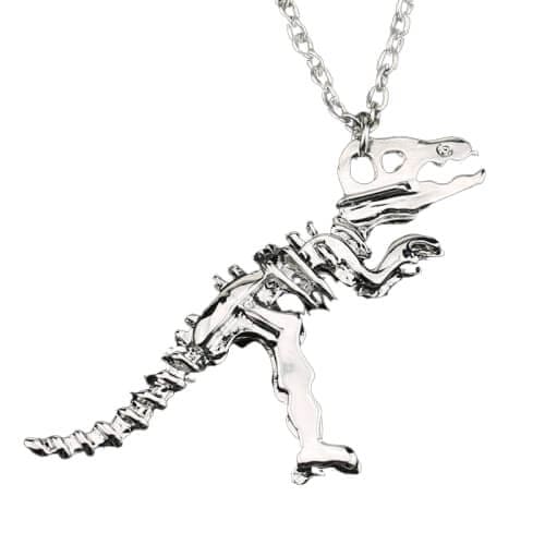 T-Rex Silver Plated Necklace