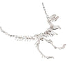 T-REX SKELETON NECKLACE | DINOSAUR SILVER / GOLD COLORED NECKLACE