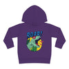 T-Rex With Sunglasses Hoodie - 2T / Purple - Kids clothes