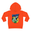 T-Rex With Sunglasses Hoodie - 5-6T / Orange - Kids clothes