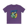 T-Rex With Sunglasses T-Shirt - S / Purple - Kids clothes