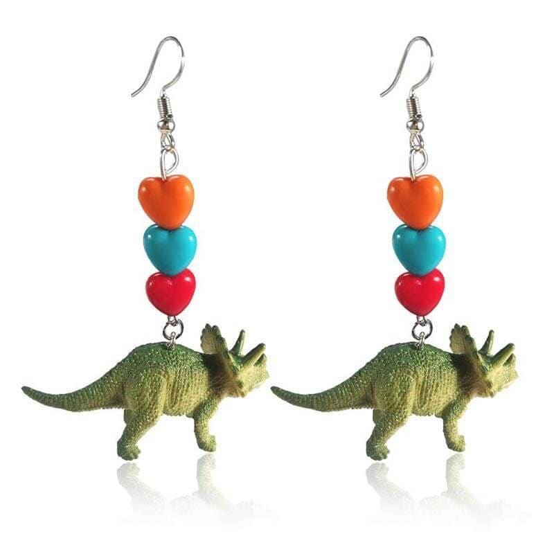 Triceratops Earrings