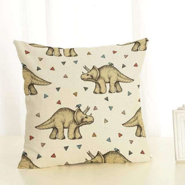 Triceratops Walk Pillow Case