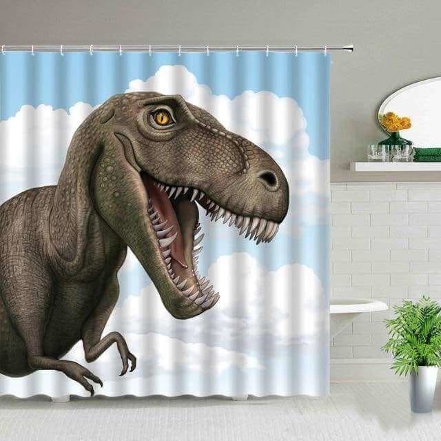Tyrannosaurus Dinosaur Shower Curtain
