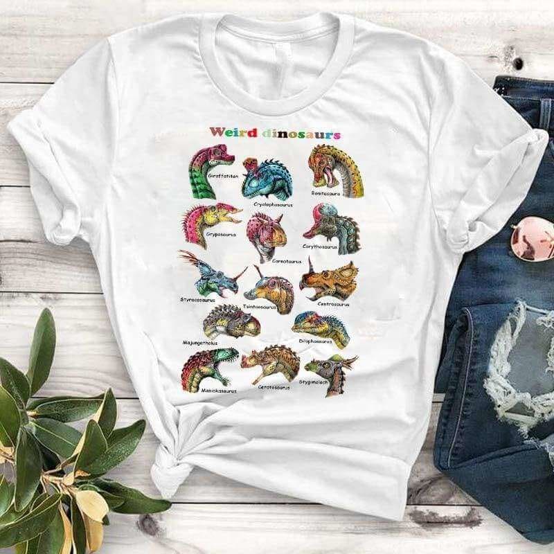 WEIRD DINOSAURS SHIRT | FEMALE DINOSAUR T-SHIRT