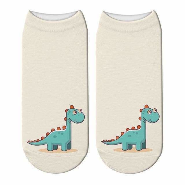 Cute Apatosaurus Short Socks