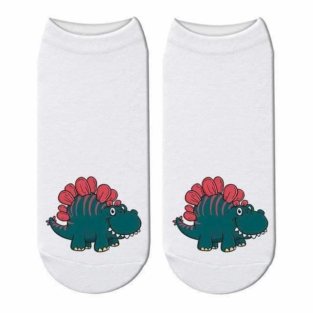 Women's Cute Stegosaurus Short Socks