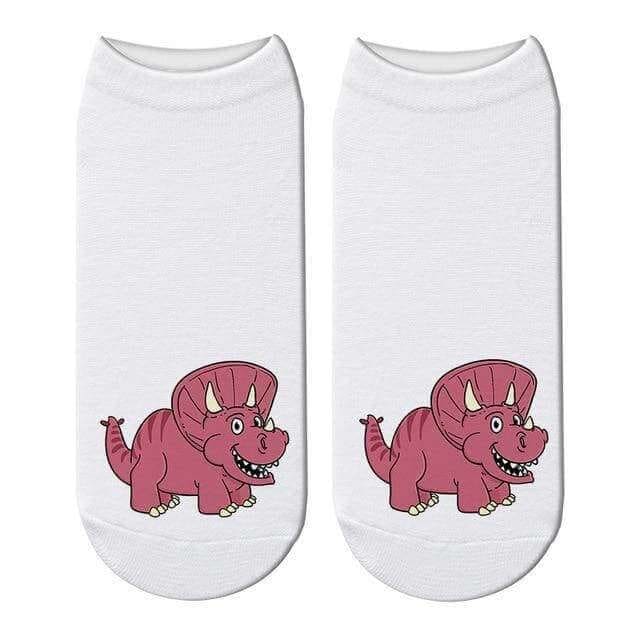 Cute Triceratops Short Socks