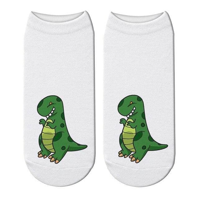 Women's Cute Tyrannosaurus Short Socks
