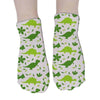 Green Dinosaur Short Socks