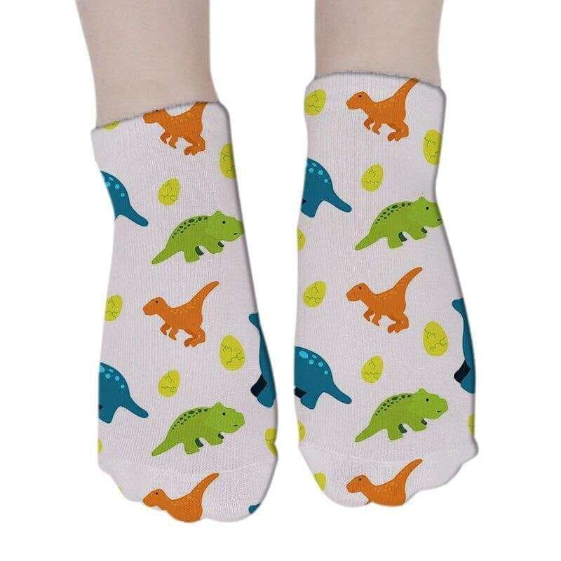 Women's Lovely Dinosaur Short Socks