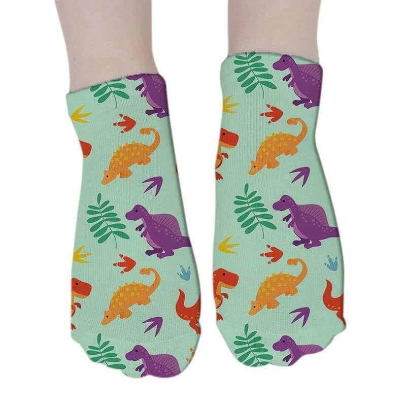 Women's Trendy Dinosaur Short Socks
