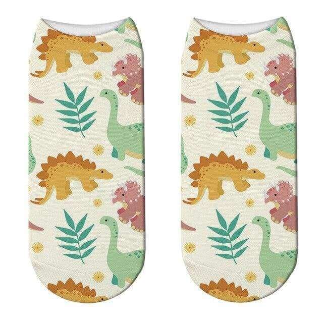 Women's Vintage Dinosaur Short Socks